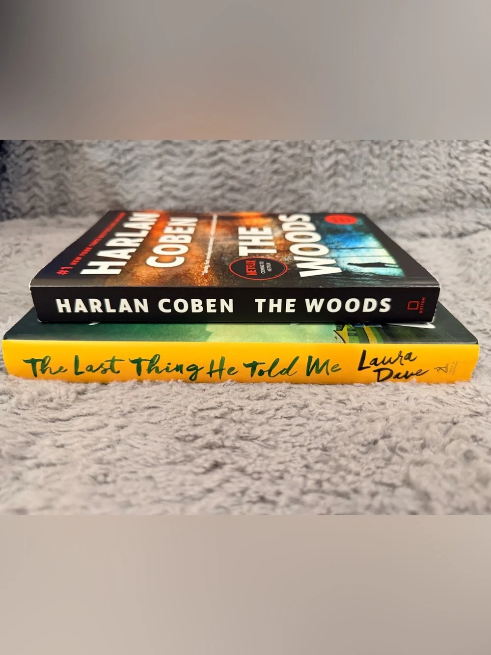 The Last Thing He Told Me (Hardcover) The Woods by Harlan Coben (Paperback)